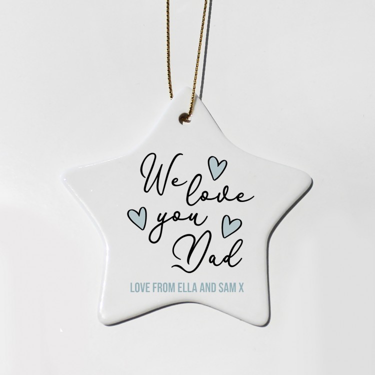 Personalised Ceramic Star - Different Designs